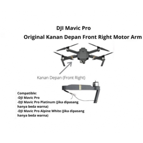 Dji Mavic Pro Motor Arm Front Right - Dji Mavic Pro Kaki Kanan Depan